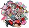 30pcs Girls Iron on Patches for Clothing Jackets DIY Sew Embroidered Applique Decorative Repair Patches